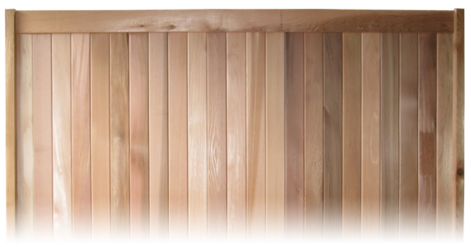 cedar tongue and groove fence